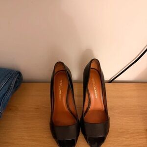 Rebecca Minkoff Elegant Black Peep Toe Heels